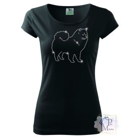   Finnish Lapphund Rhinestone T-shirt - Finnish Lapphund Crystal Shirt