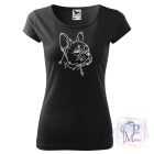 French Bulldog Rhinestone T-shirt - Frenchie Crystal Shirt