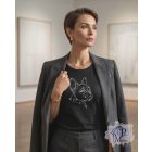 French Bulldog Rhinestone T-shirt - Frenchie Crystal Shirt