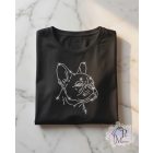 French Bulldog Rhinestone T-shirt - Frenchie Crystal Shirt