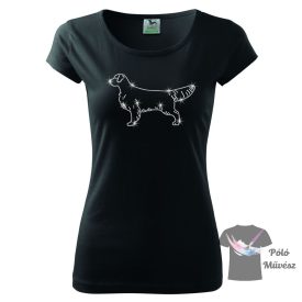   Golden Retriever Rhinestone T-shirt - Golden Retriever Crystal Shirt