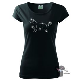   Golden Retriever Rhinestone T-shirt - Golden Retriever Crystal Shirt