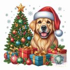 Christmas Golden Retriever T-shirt - Golden Retriever Shirt