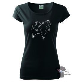 German Spitz Rhinestone T-shirt - German Spitz Crystal Shirt