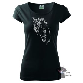 Horse rhinestone T-shirt - Horse Crystal Shirt / Hoodie