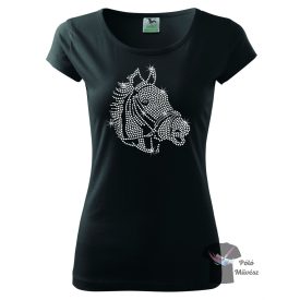 Horse rhinestone T-shirt - Horse Crystal Shirt / Hoodie