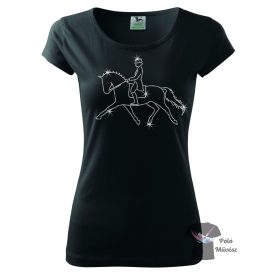 Dressage Horse rhinestone T-shirt - Horse Crystal Shirt