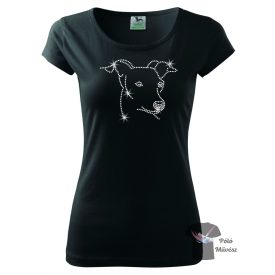   Italian Greyhound Rhinestone T-shirt - Italian Greyhound Crystal Shirt