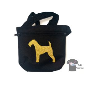 Airedale Terrier Dog Treat bag with adjustable belt