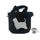 Australian Silky Terrier Dog Treat bag with adjustable belt