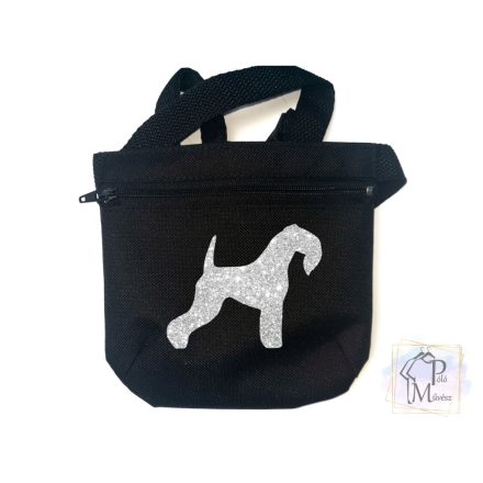 Kerry Blue Terrier Dog Treat bag with adjustable belt