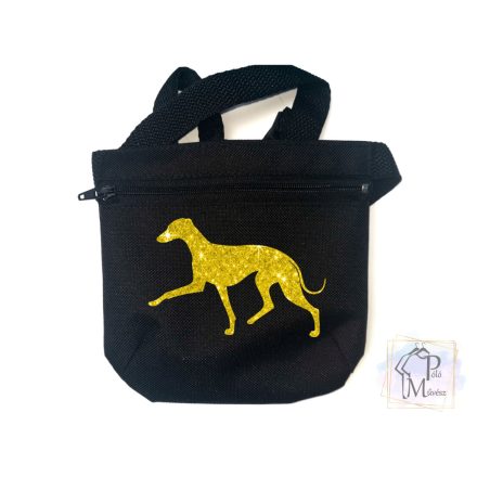 Italian Greyhound Dog Treat bag with adjustable belt