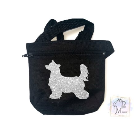 Chinese Crested Dog Treat bag with adjustable belt