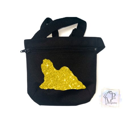 Maltese Dog Treat bag with adjustable belt