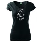 Ladybug T-shirt with rhinestone