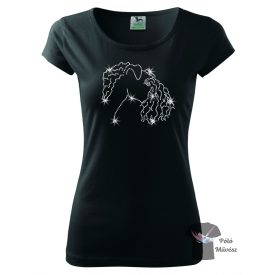   Kerry Blue Terrier Rhinestone T-shirt - Kerry Blue Terrier Crystal Shirt