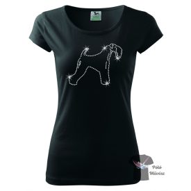   Kerry Blue Terrier Rhinestone T-shirt - Kerry Blue Terrier Crystal Shirt