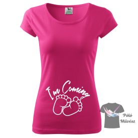 I'm coming pregnancy T-shirt