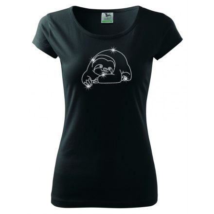 Sloth T-shirt with rhinestone