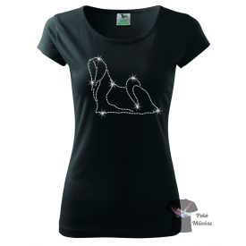 Lhasa Apso Rhinestone T-shirt - Lhasa Apso Crystal Shirt