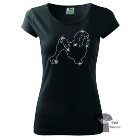 Lowchen Rhinestone T-shirt - Lowchen Crystal Shirt