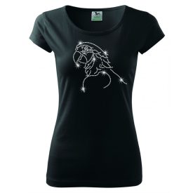 Parrot T-shirt with rhinestone - Bird Crystal Shirt 