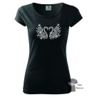 Swan rhinestone T-shirt 