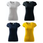 Custom Rhinestone Women round neck T-shirt - Pure
