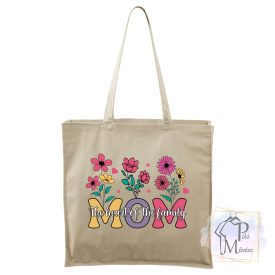   Mom printed colorful patterned canvas bag - Mother's Day extra large bag