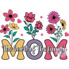 Mom printed colorful patterned canvas bag - Mother's Day extra large bag