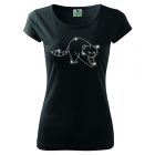 Raccoon T-shirt with rhinestone