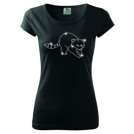 Raccoon T-shirt with rhinestone