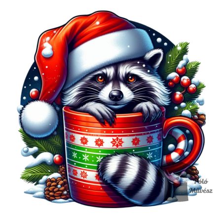 Christmas Racoon T-shirt - Racoon  Shirt