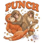 Baby Punch Monkey T-shirt - Monkey Hoodie
