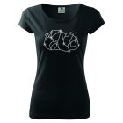 Panda T-shirt with rhinestone