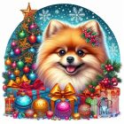 Christmas Pomeranian T-shirt - Pomeranian Shirt