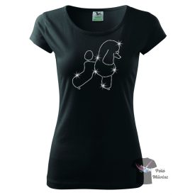Poodle Rhinestone T-shirt - Poodle Crystal Shirt