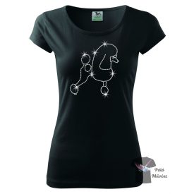 Poodle Rhinestone T-shirt - Poodle Crystal Shirt