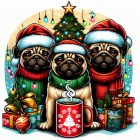 Christmas Pug T-shirt - Pug Shirt