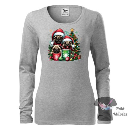 Christmas Pug T-shirt - Pug Shirt