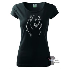   Pyrenean Mountain Dog Rhinestone T-shirt - Great Pyrenees Crystal Shirt