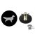 Golden Retriever Ring Number Clip