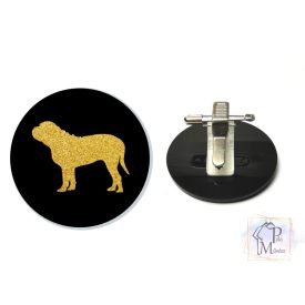 Doggu de Bordeaux Ring Number Clip