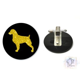 Brittany Spaniel Ring Number Clip