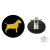 Bull Terrier Ring Number Clip