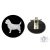 Cairn Terrier Ring Number Clip