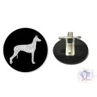 Ibizan Hound Ring Number Clip