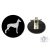 Ibizan Hound Ring Number Clip