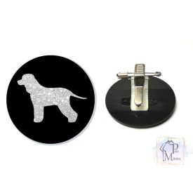 Irish Water Spaniel Ring Number Clip