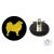 Japanese Spitz Ring Number Clip